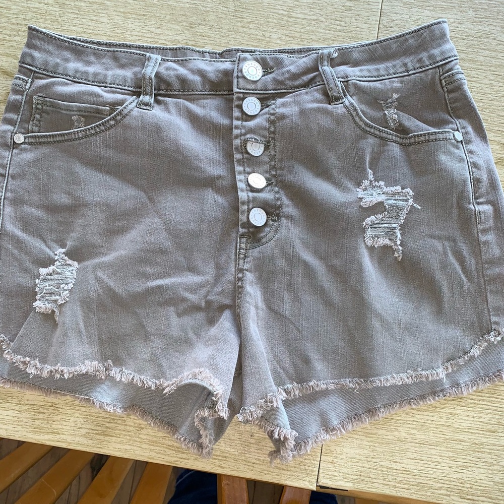 Olive green high waisted shorts